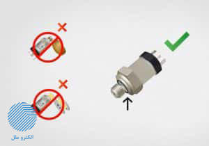 عدم استفاده از تفلون و سایر نوارها برای آب بندی ترانسمیتر فشار
