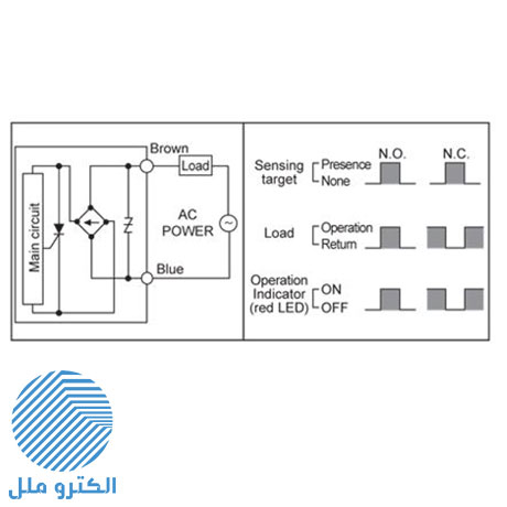 سنسور القایی آتونیکس (Autonics) استوانه ای دو سیمه PR18-5AO