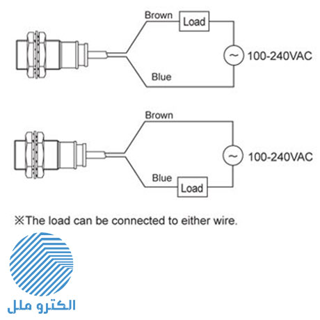 سنسور القایی آتونیکس (Autonics) استوانه ای دو سیمه PR18-5AC