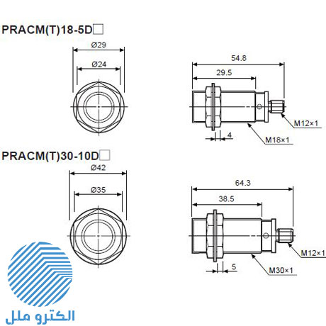سنسور القایی آتونیکس AUTONICS مقاوم در برابر جرقه PRACM30-10DP