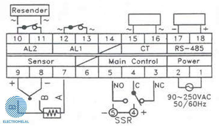 ترموستات هیتر فوتک Fotek MT-96-R