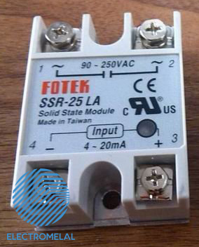 رله SSR تک فاز 25 آمپر Fotek SSR-25LA