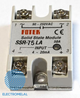 کنتاکتور بی صدا Fotek SSR-75LA