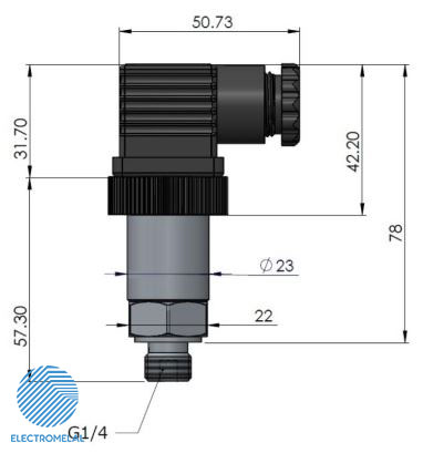 سنسور فشار مایعات Atek BCT-22-16B-A-G1/4-C-S30