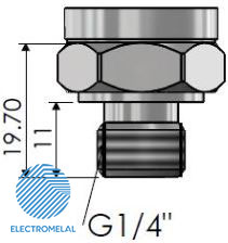 سنسور فشار خلا کالیبره معکوس Atek BCT-22-(0...-1B)-A-G1/4-C-S30