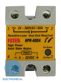 SSR موتوری تک فاز فوتک HPR-60DA