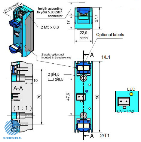 رله SSR تک فاز Celduc SU867070