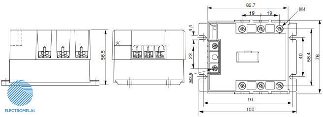 SSR سه فاز 125 آمپر Celduc SVT869394