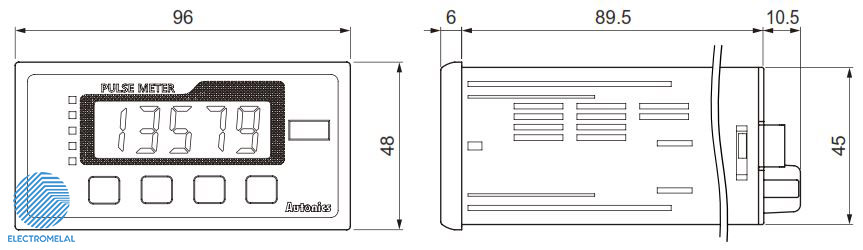پالس شمار (دور شمار) آتونیکس Autonics MP5W-41
