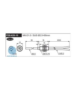 کابل فیبر نوری FDS-620-10 آتونیکس (Autonics)