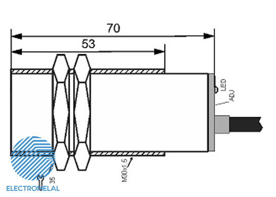 سنسور خازنی دو سیم CPS-210-OA-30
