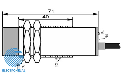 سنسور خازنی دوسیم تبریز پژوه CPS-220-CA-30